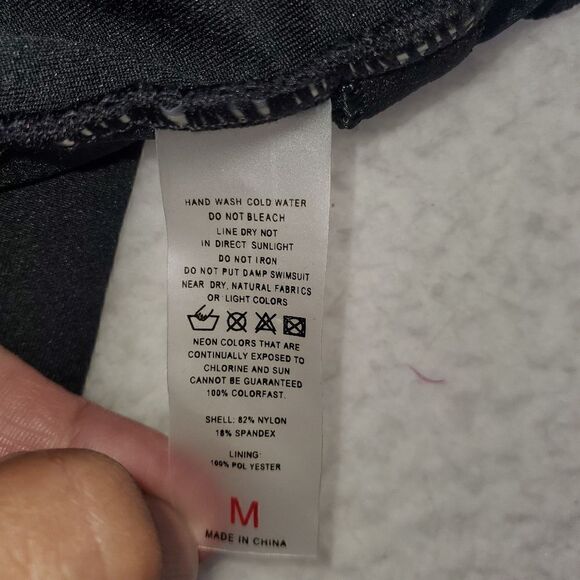 Crisscross Black One piece Swimsuit Size Medium - Picture 10 of 16